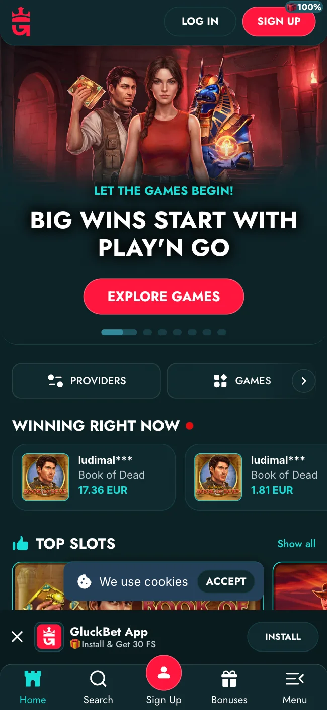 Die GluckBet Casino App